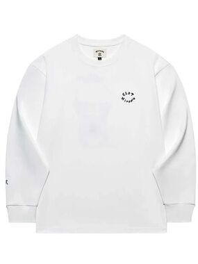 Pop Mart Hirono x CLOT Yin-Yang Crewneck Sweatshirt White Size M NEW NWT
